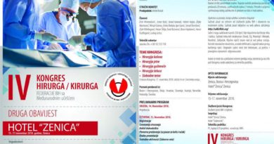 IV Kongres hirurga Federacije Bosne i Hercegovine sa međunarodnim učešćem IV Kongres hirurga Federacije Bosne i Hercegovine sa međunarodnim učešćem