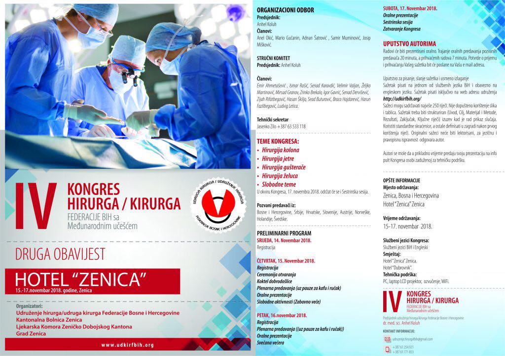 IV Kongres hirurga Federacije Bosne i Hercegovine sa međunarodnim učešćem